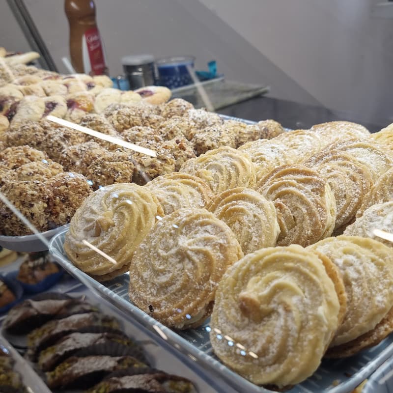 Selection of biscuits in the fridge